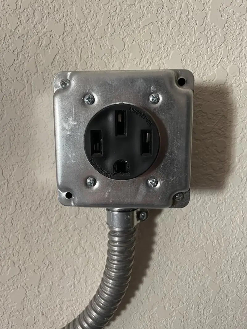 NEMA 14-50 outlet installed for Smart Home Electrical in Nowata